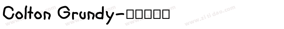Colton Grundy字体转换